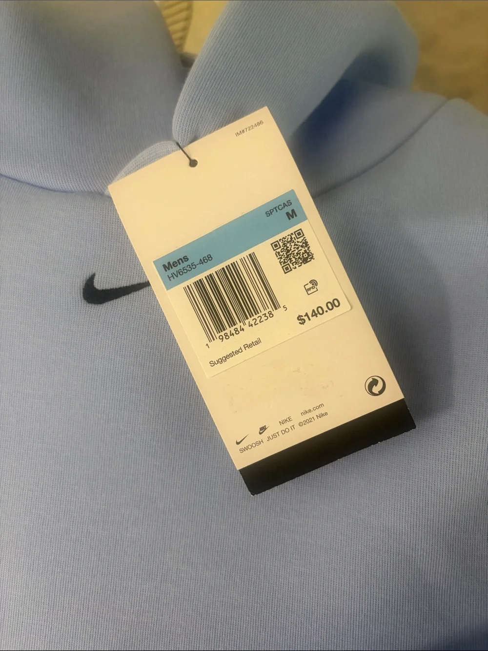 Nike Tech Light Blue Pullover Hoodie